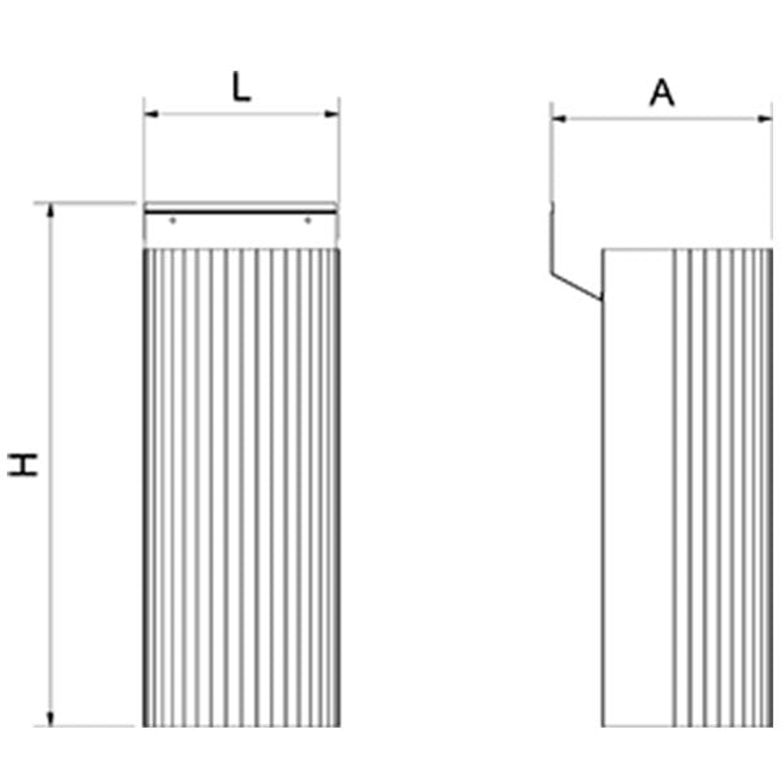 Columna de Acero Inoxidable para Base de Lavamanos 3
