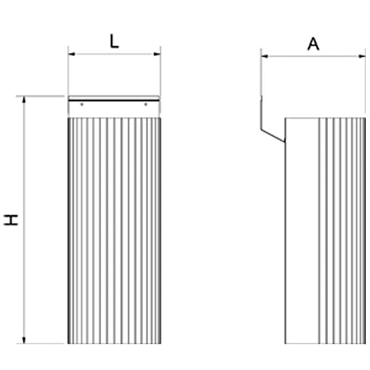 Columna de Acero Inoxidable para Base de Lavamanos 3