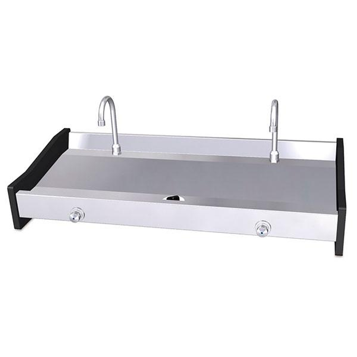 Lavamanos Colectivo De Pared Con Pulsador  4