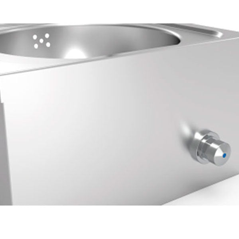 Lavamanos de Pared Completo de Acero Inoxidable  2