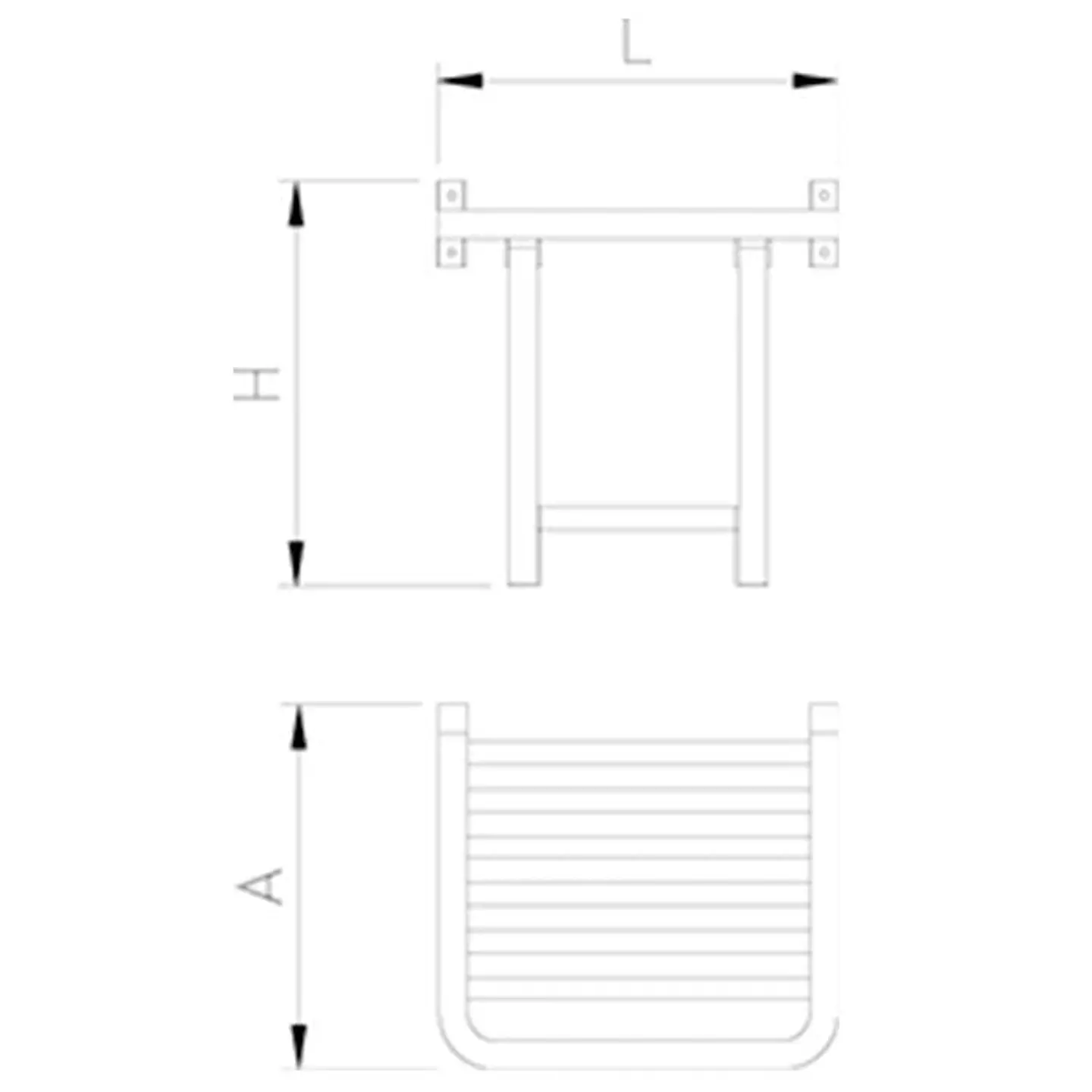 Asiento de Pared  2
