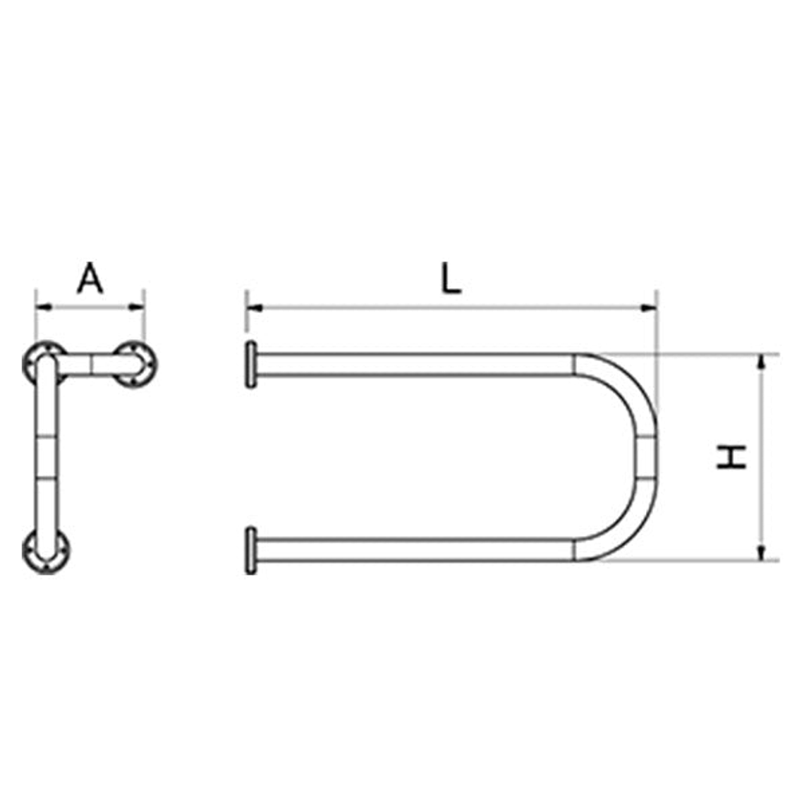 Barra de Fijación de Pared para Lavabo 2
