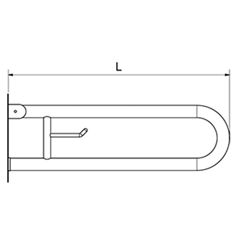 Barra de Apoyo Plegable de pared  4