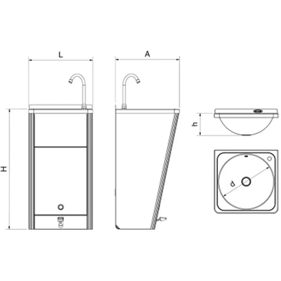  Lavamanos Portátil Hidráulico - 2 l/min 5