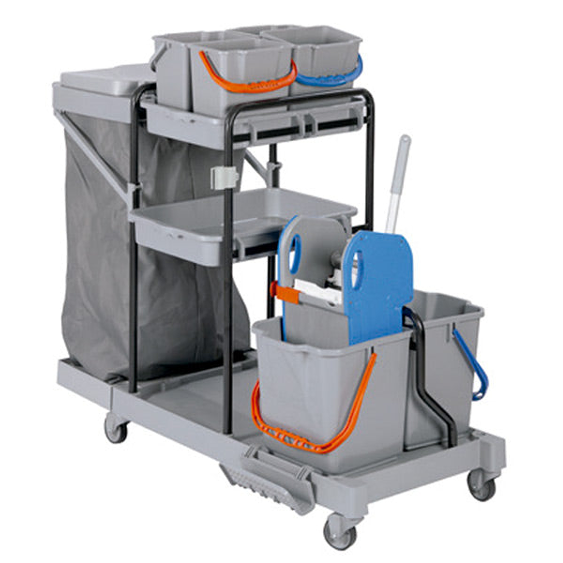 Carro de Limpieza Multifuncional 36D - Gris 1