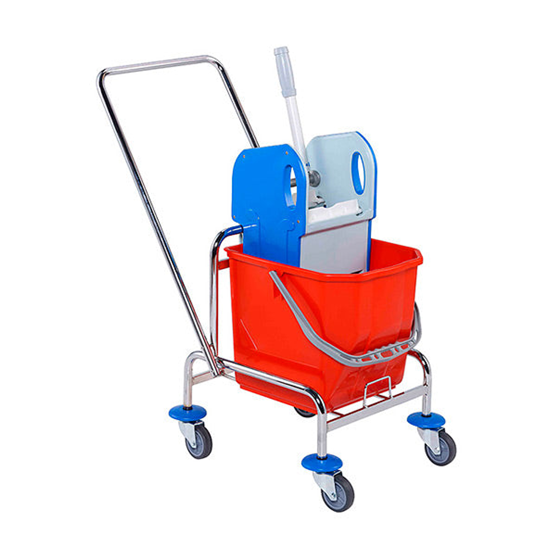 Carro de Fregado Metálico con Prensa - 25 L 1