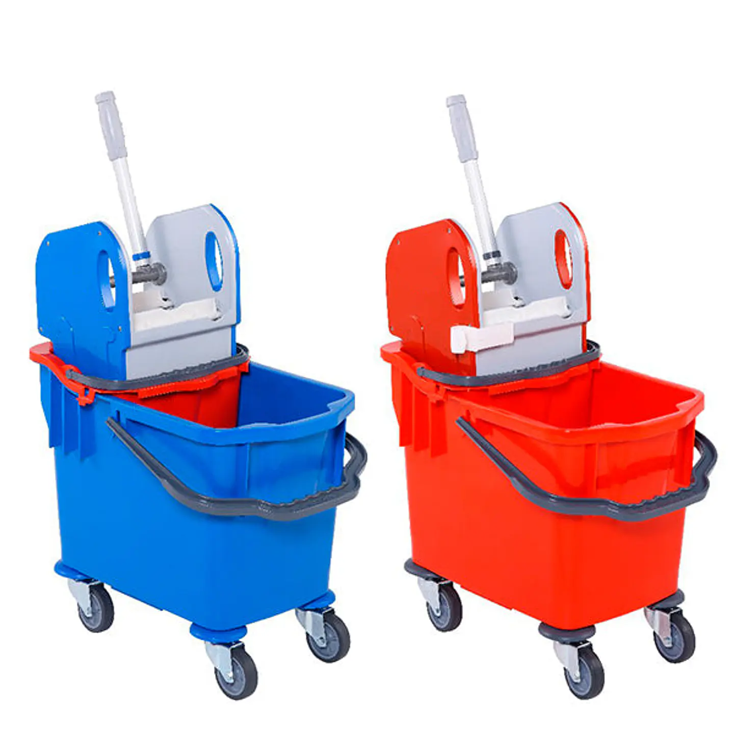 Carro de Fregado Doble Cubo y Prensa - 25+10 L 1