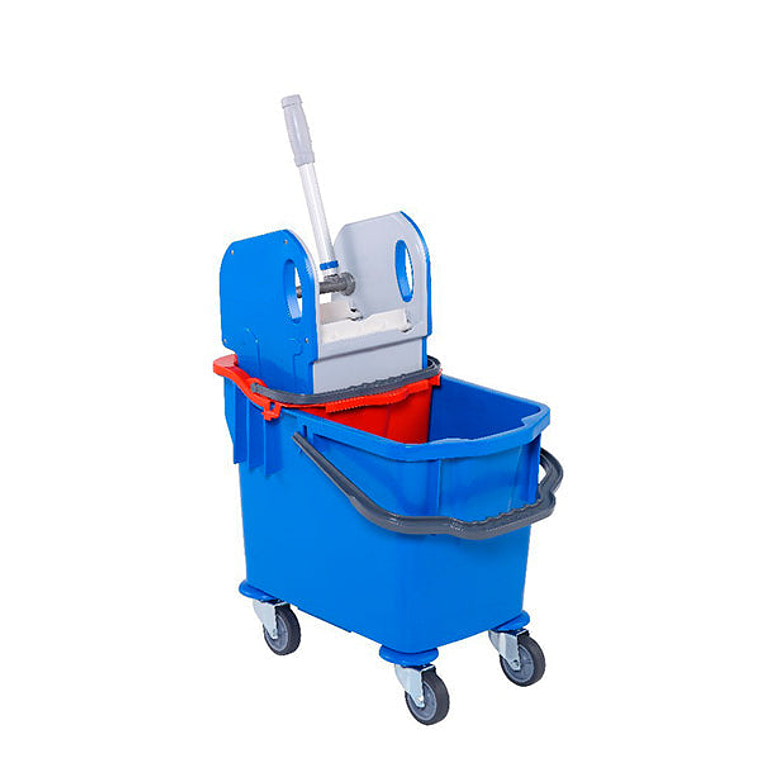 Carro de Fregado Doble Cubo y Prensa - 25+10 L 3