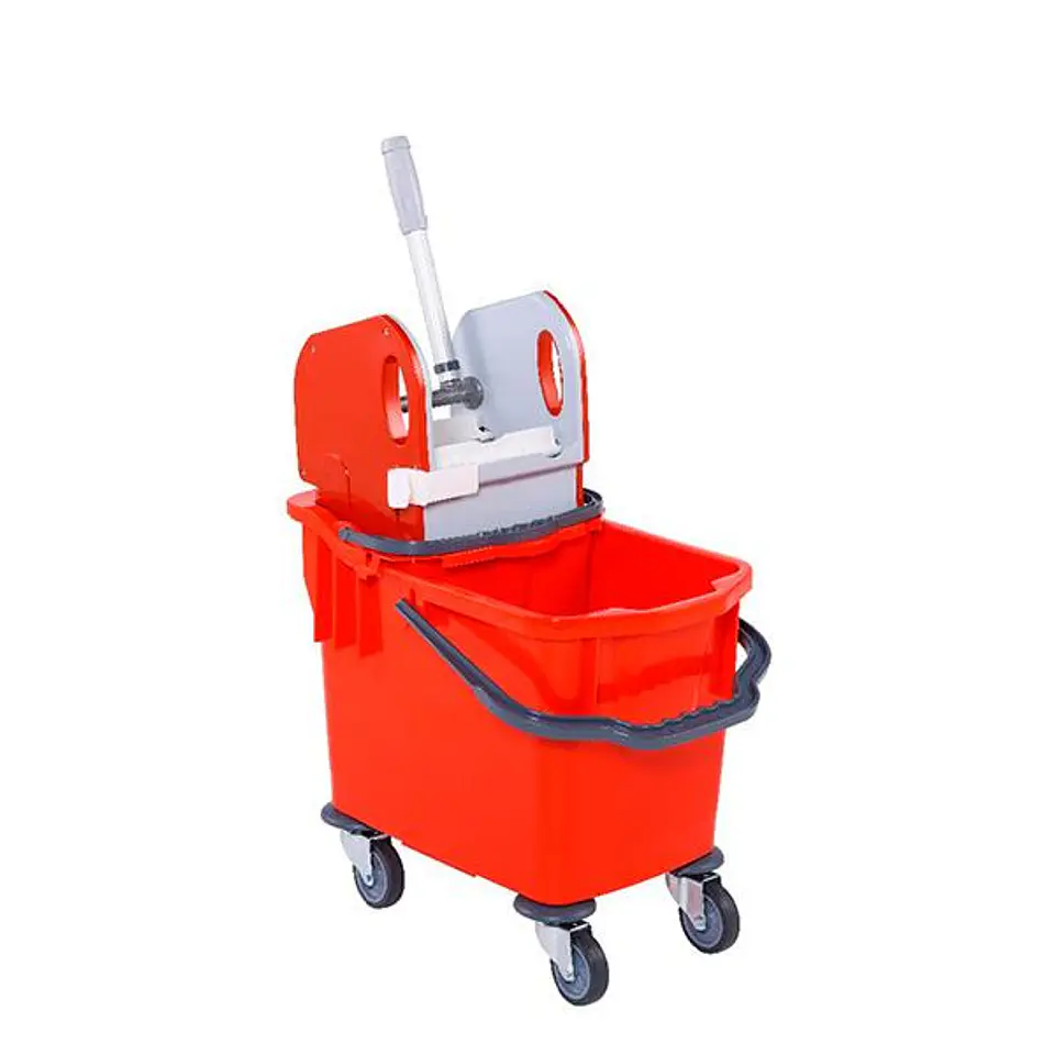 Carro de Fregado Doble Cubo y Prensa - 25+10 L 4