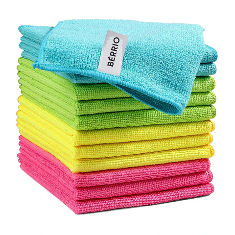 Bayeta Microfibra 40x40 Bérrio - 12 unidades