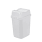 Papelera Plástica Easy Tapa Basculante - Blanco - Miniatura 1