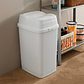 Papelera Plástica Easy Tapa Basculante - Blanco - Miniatura 2
