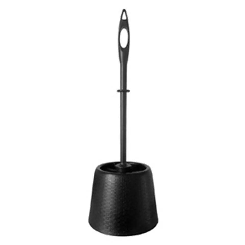 Escobillero Base Redonda Plástico - Negro 1