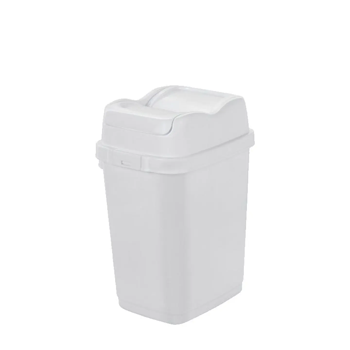 Papelera Plástica Easy Tapa Basculante - Blanco 3