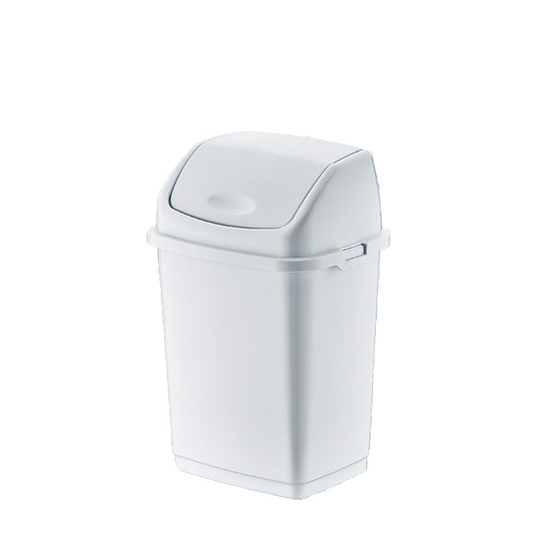  Papelera Plástica Fantasy Tapa Basculante - Blanco 4
