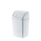  Papelera Plástica Fantasy Tapa Basculante - Blanco - Miniatura 4