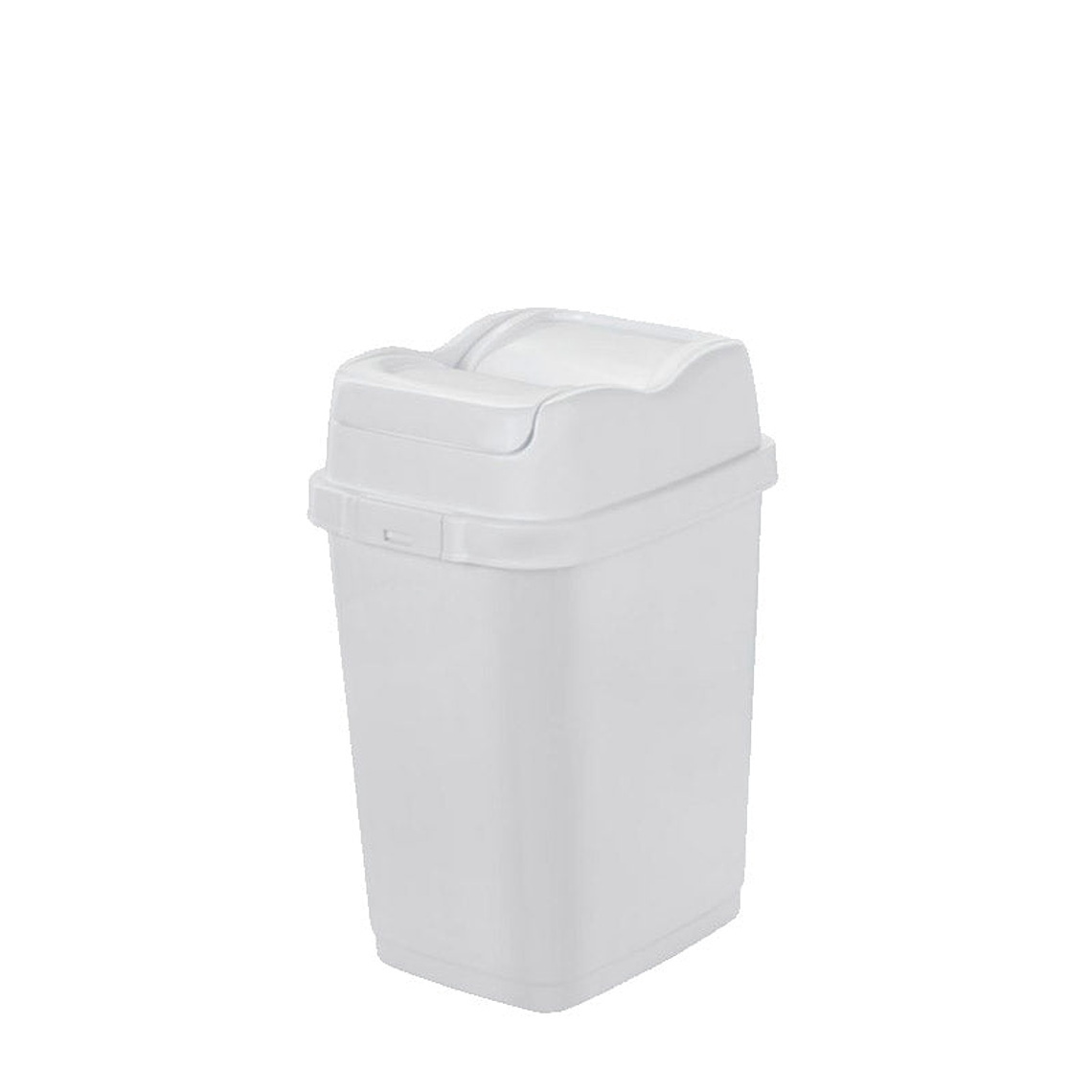 Papelera Plástica Easy Tapa Basculante - Blanco 4