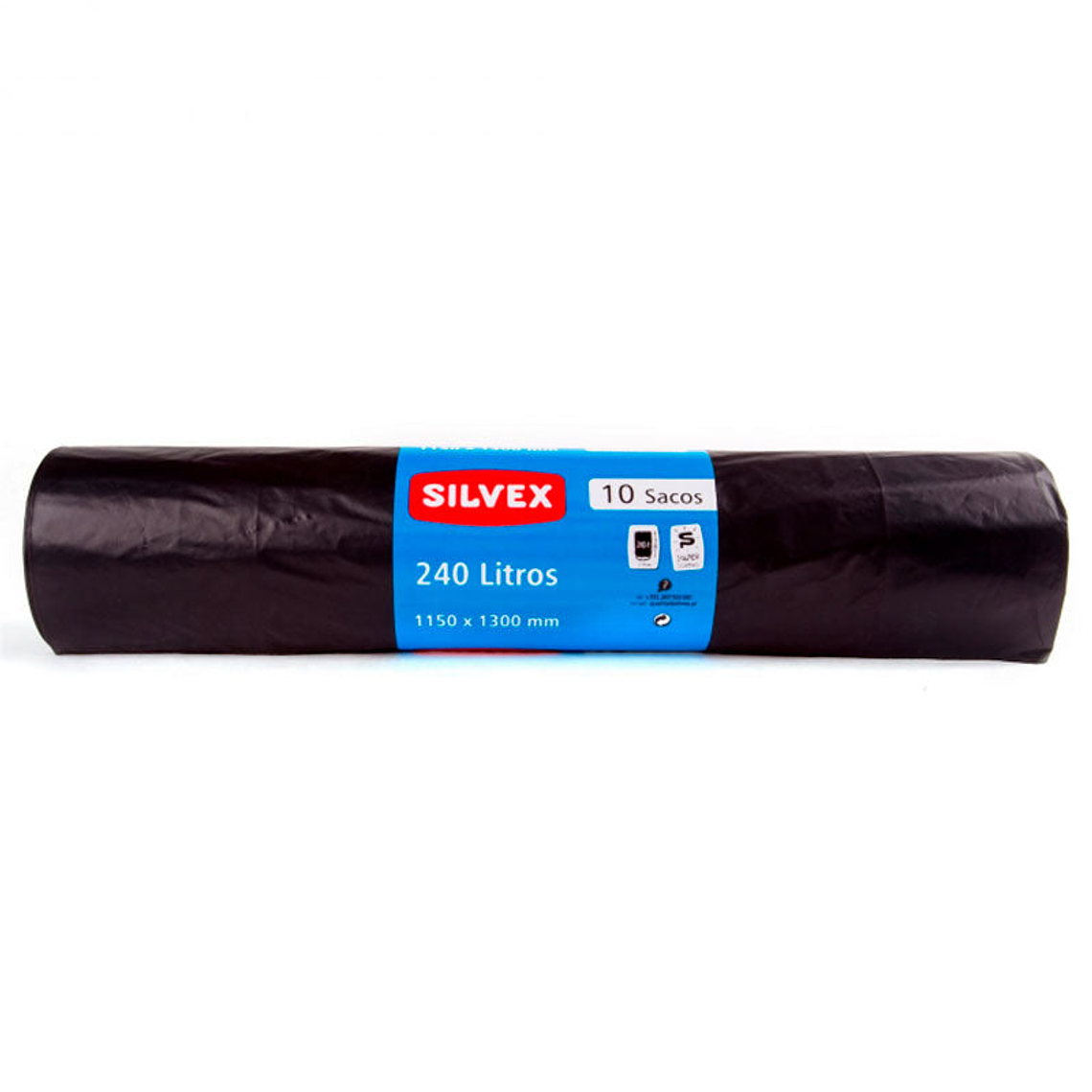 Bolsas de Basura Industrial Silvex Negro 240 L - 10 Bolsas 1