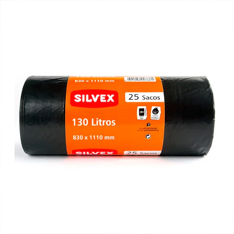 Bolsas de Basura Industrial Silvex Negro 130 L - 25 Bolsas