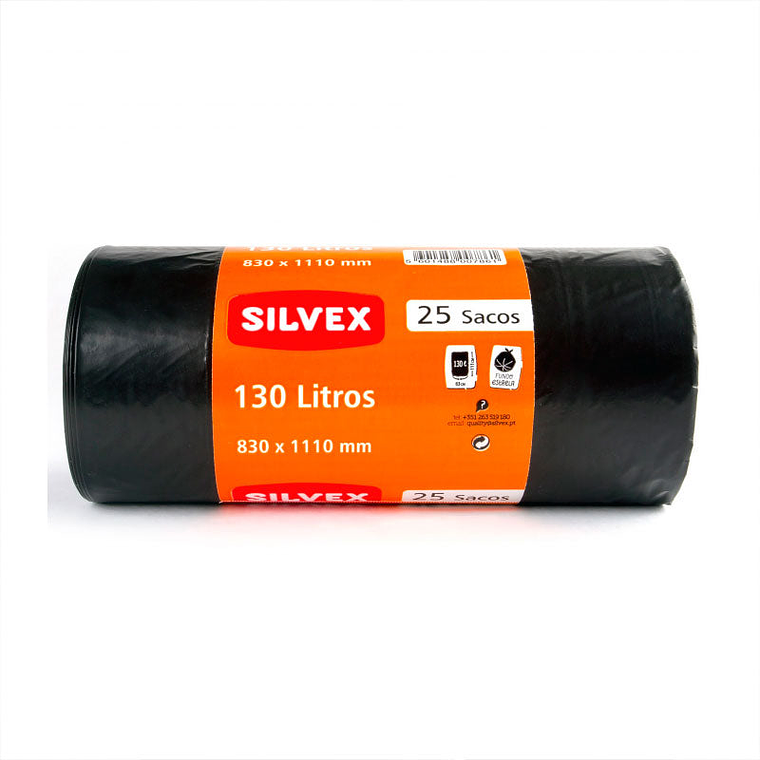 Bolsas de Basura Industrial Silvex Negro 130 L - 25 Bolsas 1