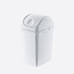 Papelera Plástica Slim Tapa Basculante - Blanco - Miniatura 1