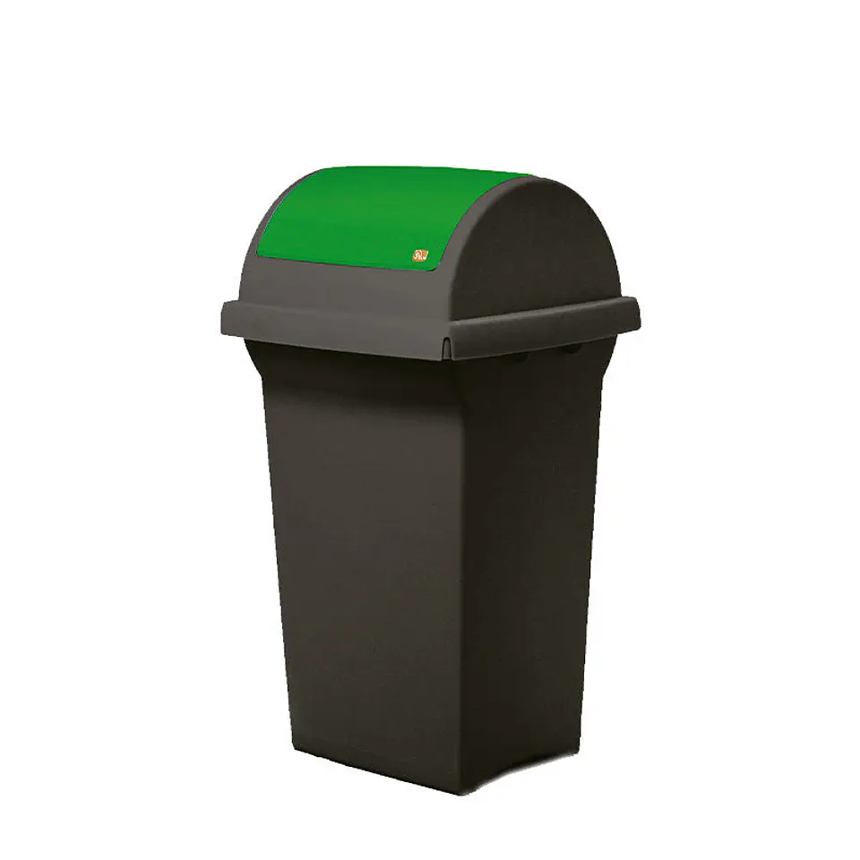  Cubo de Reciclaje con Tapa Basculante 50 L 2