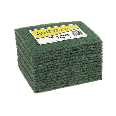 Estropajo Verde 15x20 cm - 15 unidades