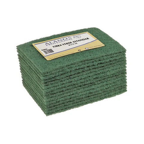 Estropajo Verde Profesional 15x20 cm - 15 unidades