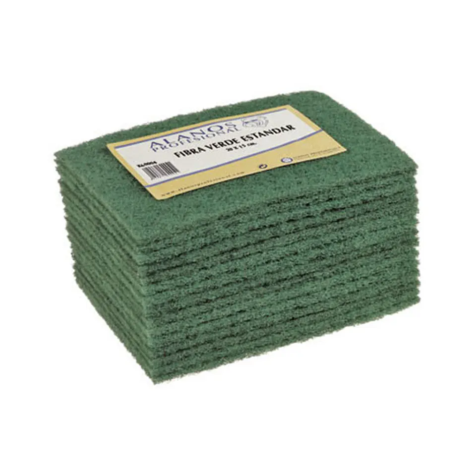 Estropajo Verde Profesional 15x20 cm - 15 unidades 1