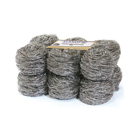 Estropajos de Acero Inoxidable 40 g - 12 unidades