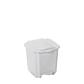 Papelera Plástica con Pedal - Blanco  - Miniatura 2