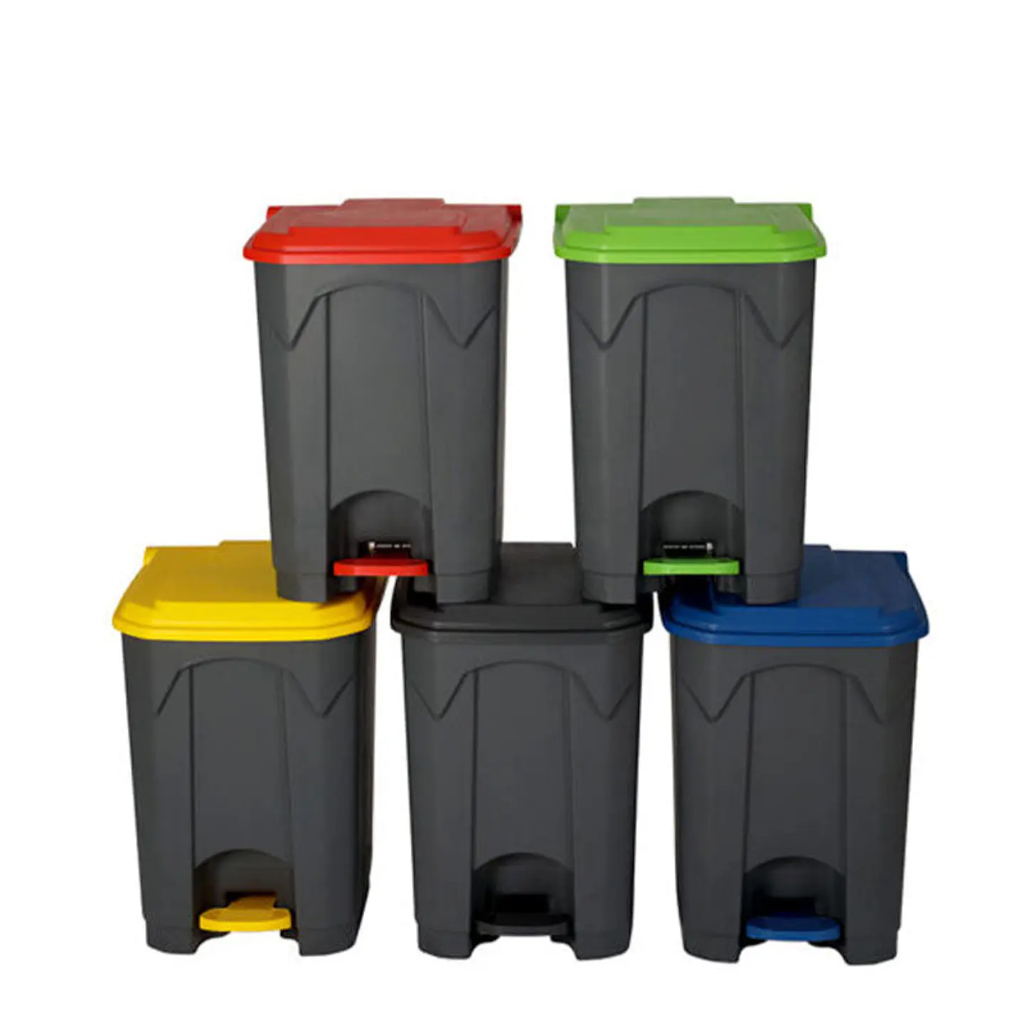 Cubo de Reciclaje de Pedal 68 L 1