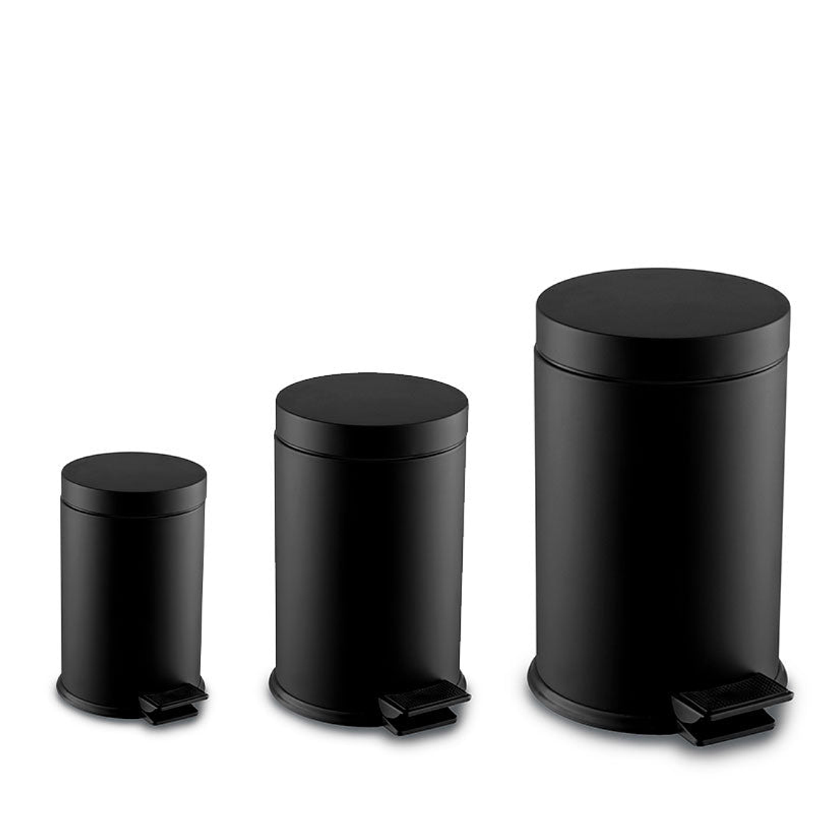 Papelera Metálico Bérrio con Pedal - Negro 1