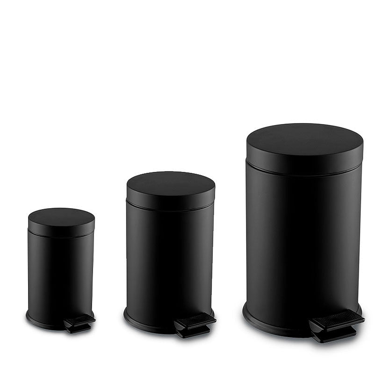 Papelera Metálico Bérrio con Pedal - Negro 1
