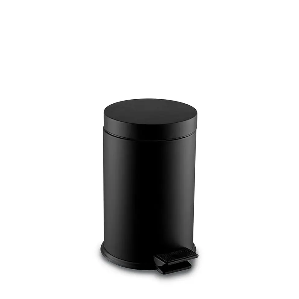 Papelera Metálico Bérrio con Pedal - Negro 4