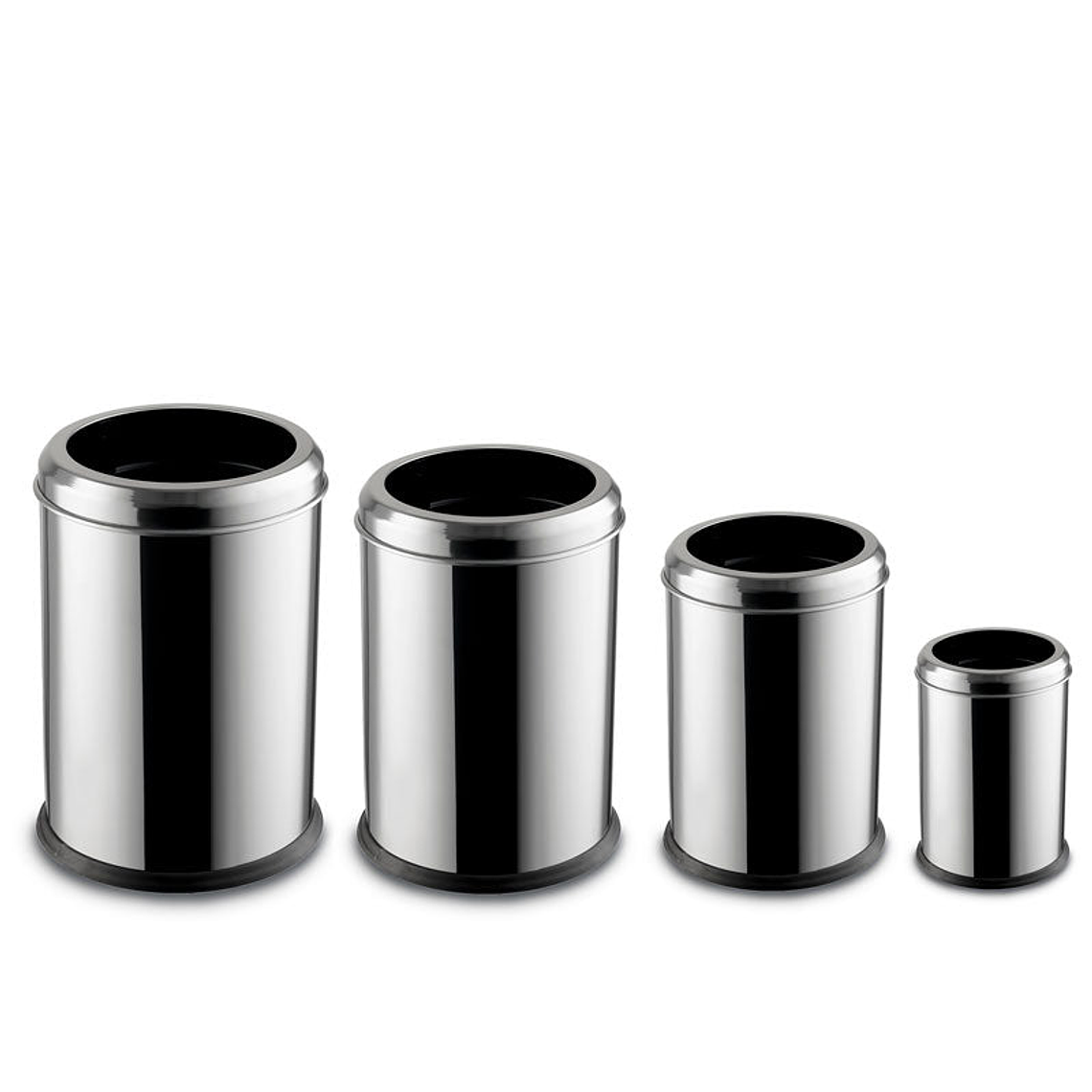 Papelera sin Tapa en Acero Inoxidable Bérrio 1