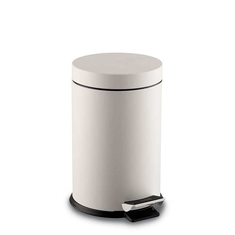 Papelera Metálico Bérrio con Pedal  - Blanco 5