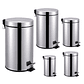 Papelera en Acero Inoxidable con Pedal Bérrio - Miniatura 1
