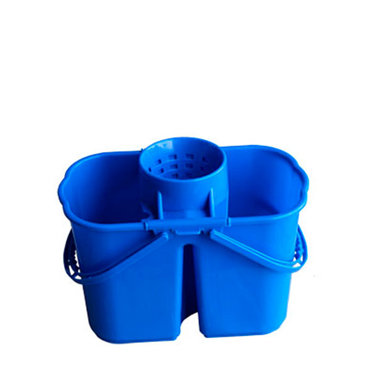 Cubo Doble Profesional con Exprimidor Azul 1