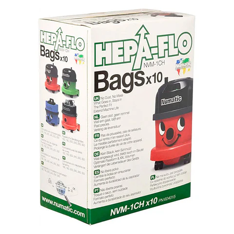 Bolsas Aspirador HEPA-FLO Numatic - 10 bolsas