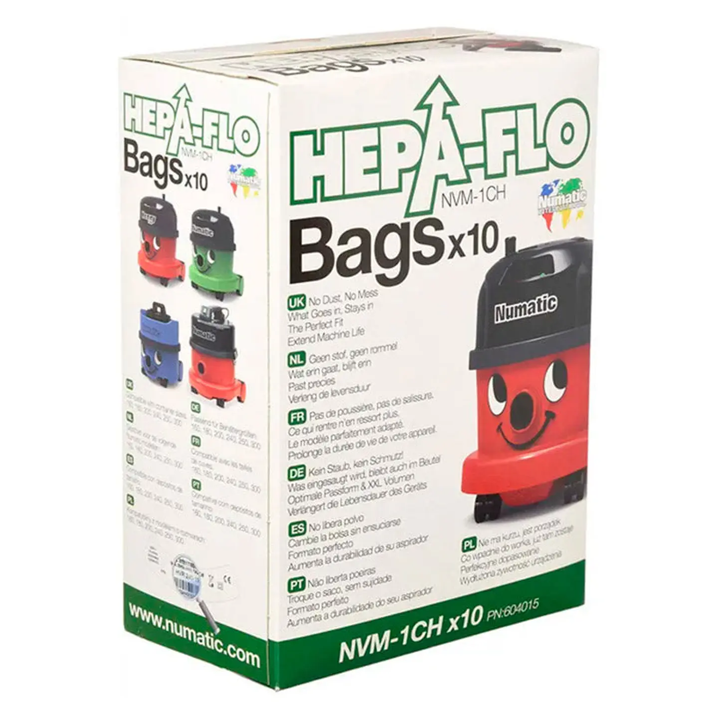 Bolsas Aspirador HEPA-FLO Numatic - 10 bolsas 1