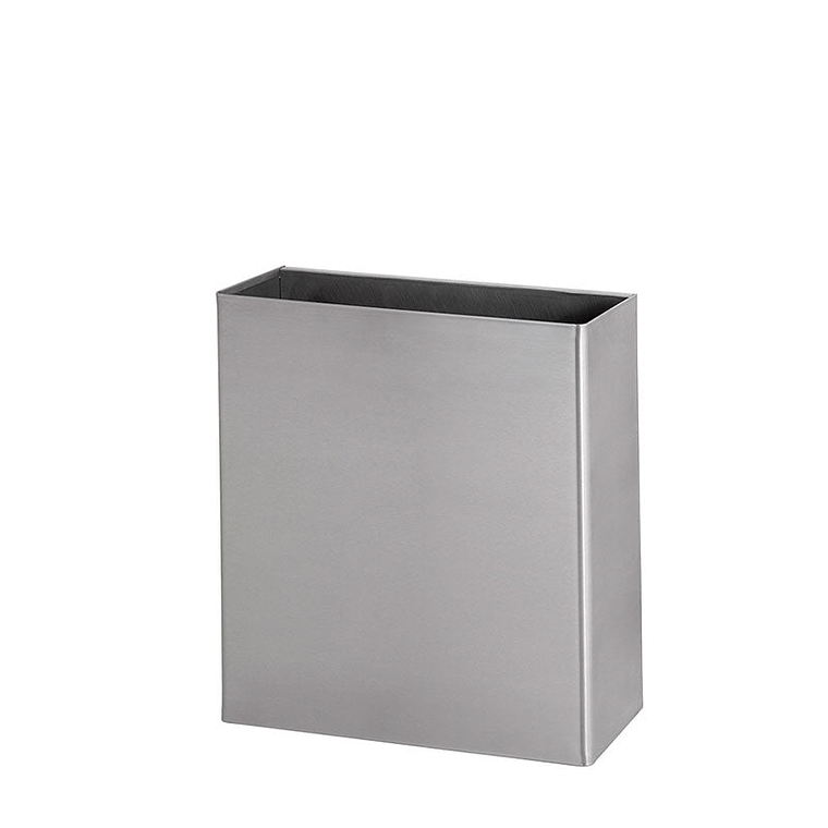 Papelera Rectangular Inox de Pared - 25 Litros 1