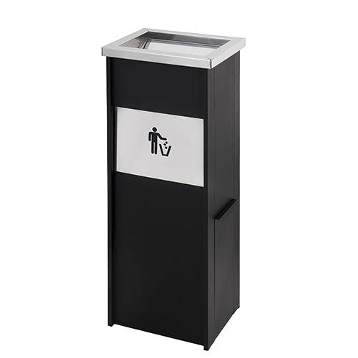 Cenicero Papelera Rectangular Metálico - 15 + 2 Litros 1