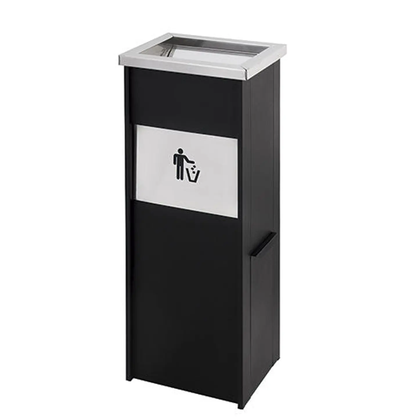 Cenicero Papelera Rectangular Metálico - 15 + 2 Litros 1
