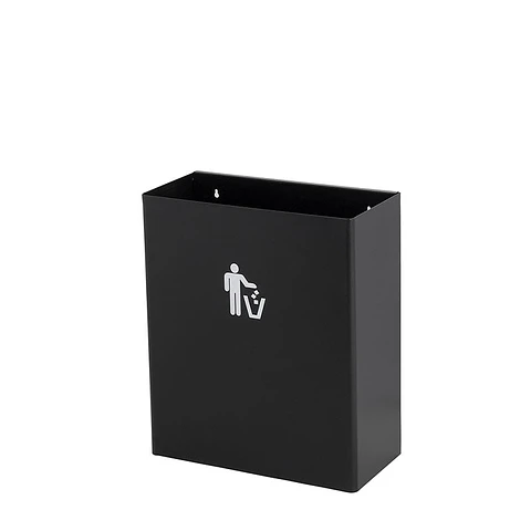 Papelera Rectangular Metálica de Pared - 25 Litros