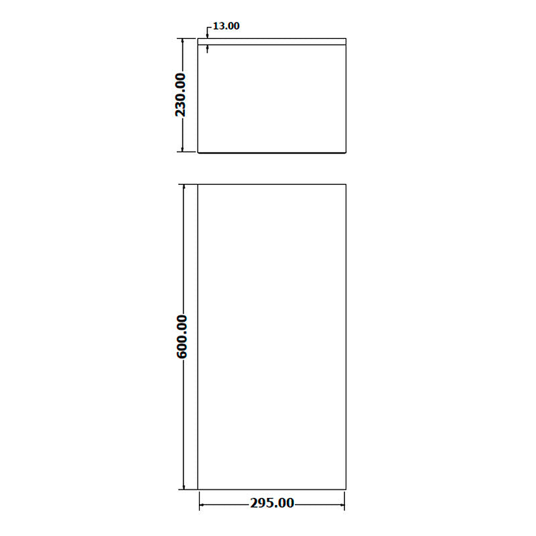 Papelera Rectangular Inox de Pared - 40 Litros 2