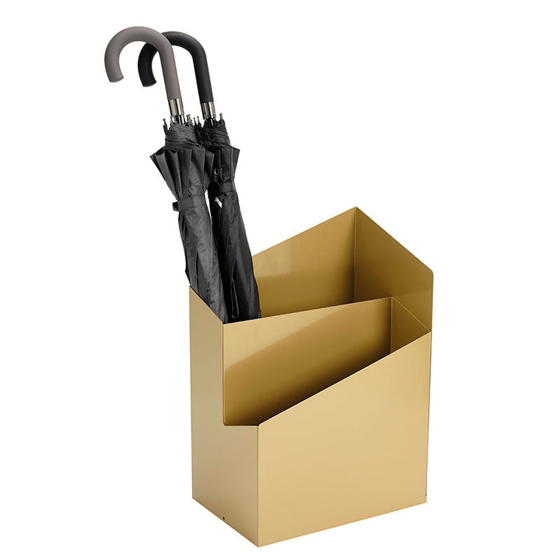 Paragüero Rectangular Metálico con 2 Orificios 1