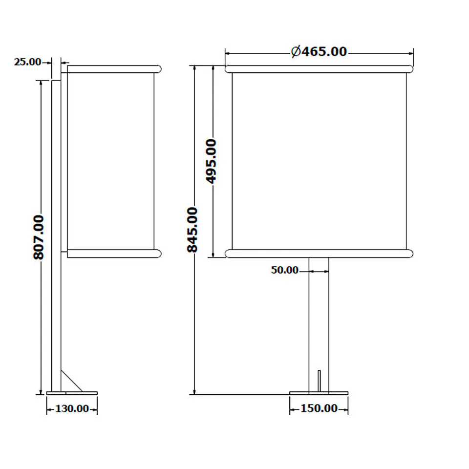 Papelera Urbana Semicircular Inox - 32 Litros 2