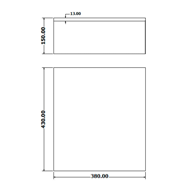 Papelera Rectangular Inox de Pared - 25 Litros 2