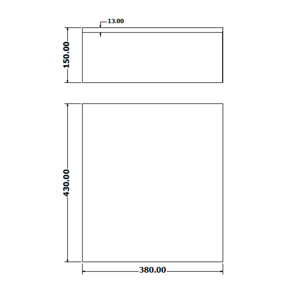 Papelera Rectangular Inox de Pared - 25 Litros 2